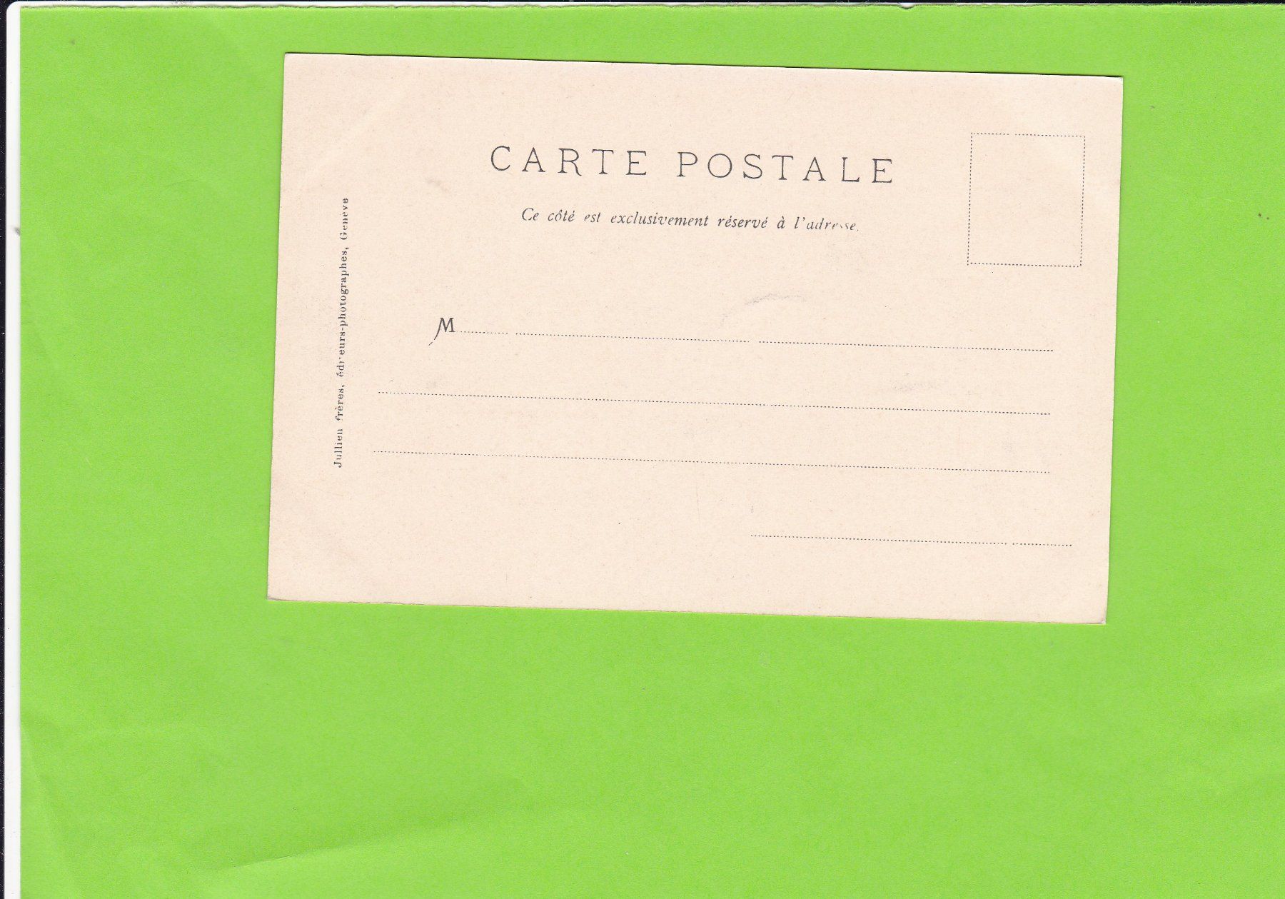 Cartoline postali: Genève. Et le Mont Blanc – Usato da St. Peterzell venduto da neckertal 1