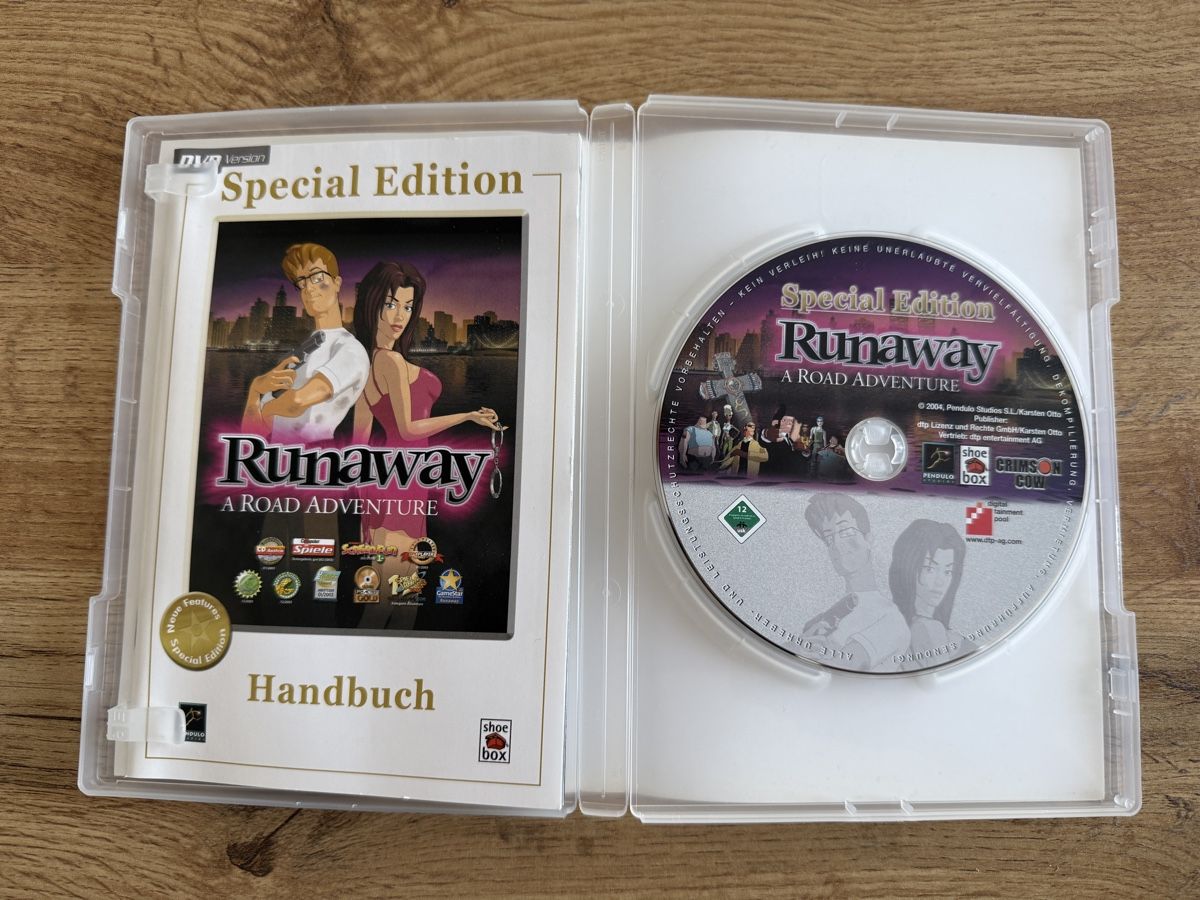 Runaway A Road Adventure DVD Special Edition - Top Zustand (Neu (gemäss ...