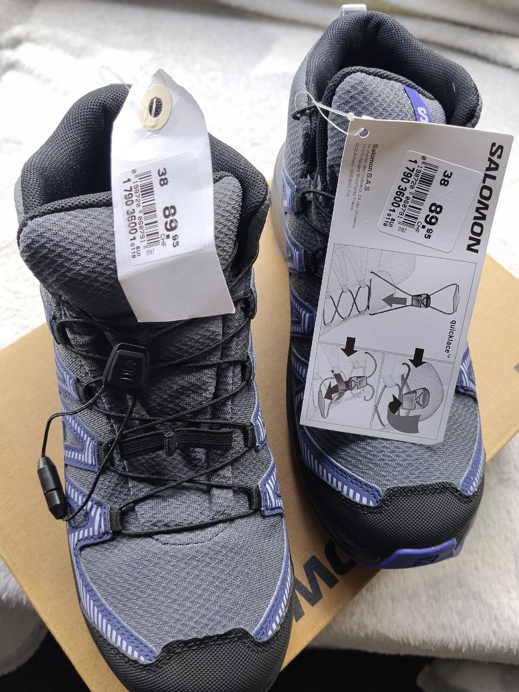 Salomon Scarpe da uomo: Salomon XA Pro V8 Mid WP wanderschuhe.Neu. – Nuovo e nell'imballaggio originale da Brügg BE venduto da obm_fs8d 4