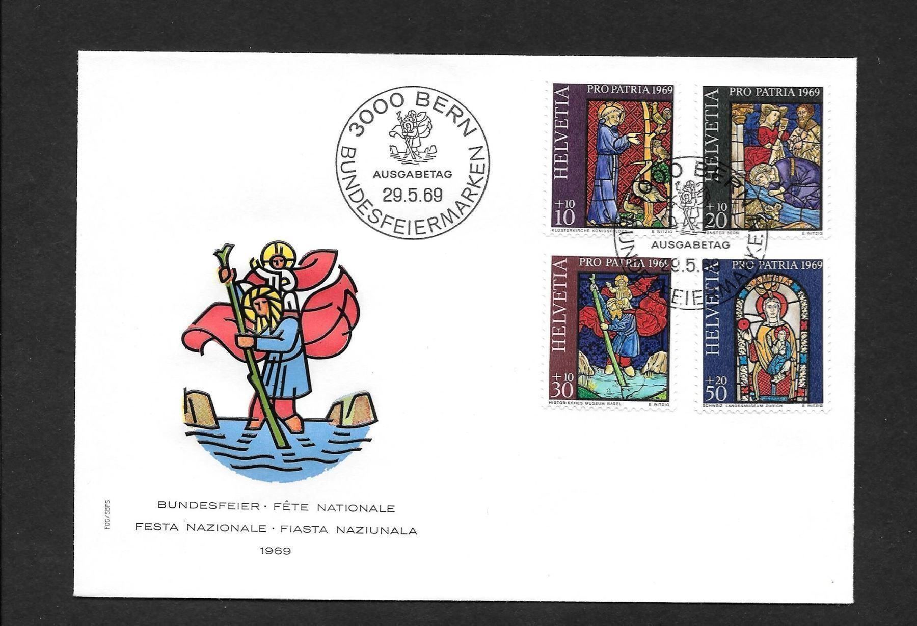 Alle Briefmarken: FDC Pro Patria Serie 1969; B142-B145 – Neu (gemäss Beschreibung) aus Olten von clotaldi