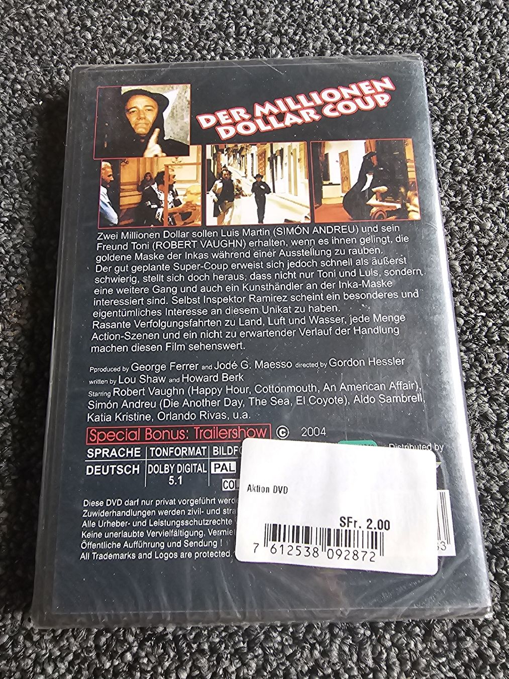 Tous les DVDs: Der Millionen Dollar Coup Neuverpackt – Neuf avec emballage d'origine à Ruswil par jan_bxl5 1