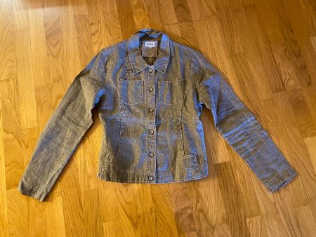 sportliche coole leichte Jacke von Nile - S - Leinen - grau