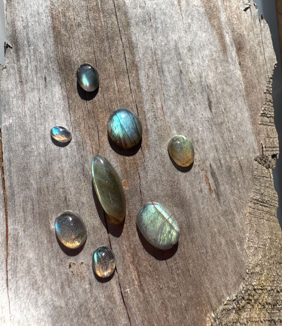 Pietre preziose: Labradorit Cabochons  ECHT!!!   top Farben/Glanz – Nuovo e nell'imballaggio originale da Leuggern venduto da gemshow 6