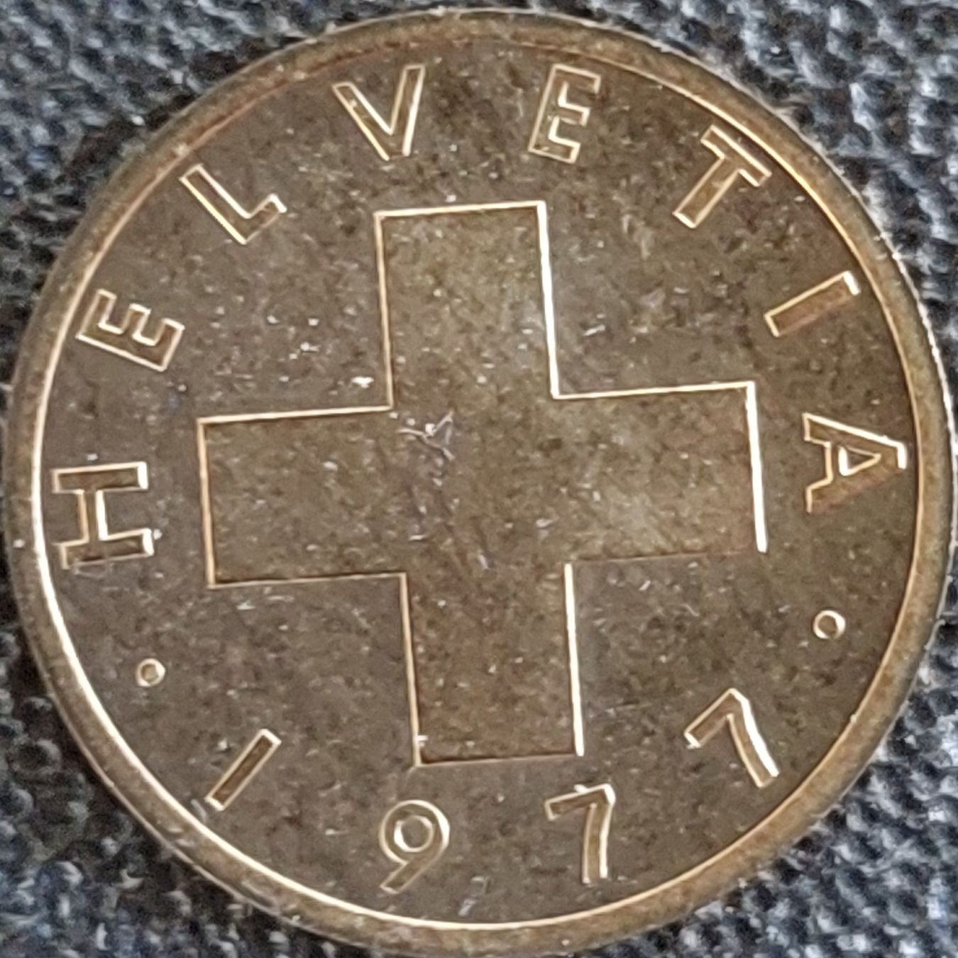 Alle Münzen: 1 Rappen 1977 stgl. / aus Münzsatz – Neu (gemäss Beschreibung) aus Arch von coinsandmore