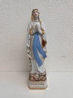 Marienfigur «Notre-Dame de Lourdes» aus glasiertem Porzellan