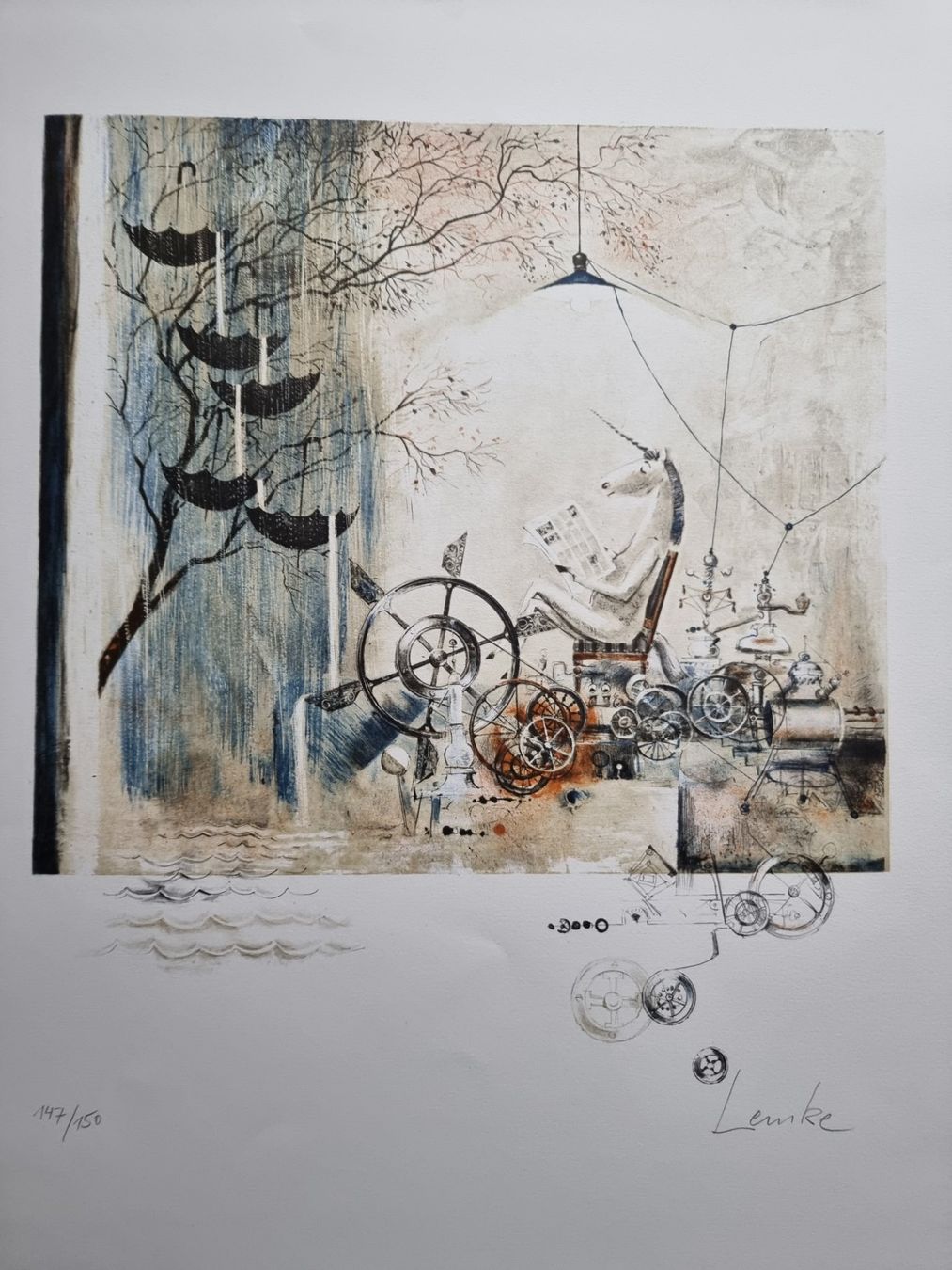 Grafica & Litografie: HORST LEMKE LITHOGRAPHIE SIGNIERT NUMMERIERT – Usato da Gersau venduto da kunst-online