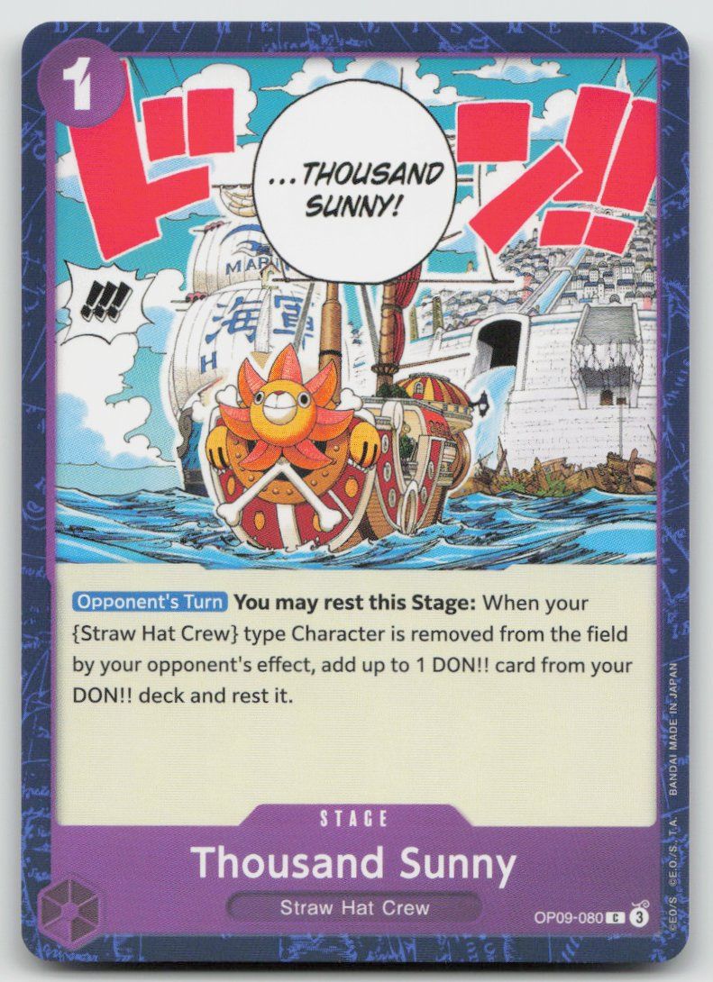 Bandai Carte collezionabili: One Piece Thousand Sunny OP09-080 C – Usato da Lugano venduto da VlaseCard
