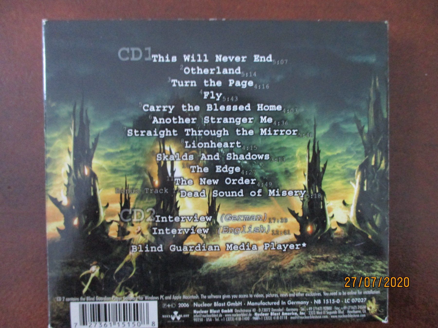 CD: Blind Guardian -  A Twist In (2 CDs) – Usato da Liestal venduto da Disc-Point 1