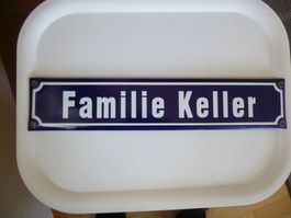 Emailschild "Familie Keller" - Top Zustand!