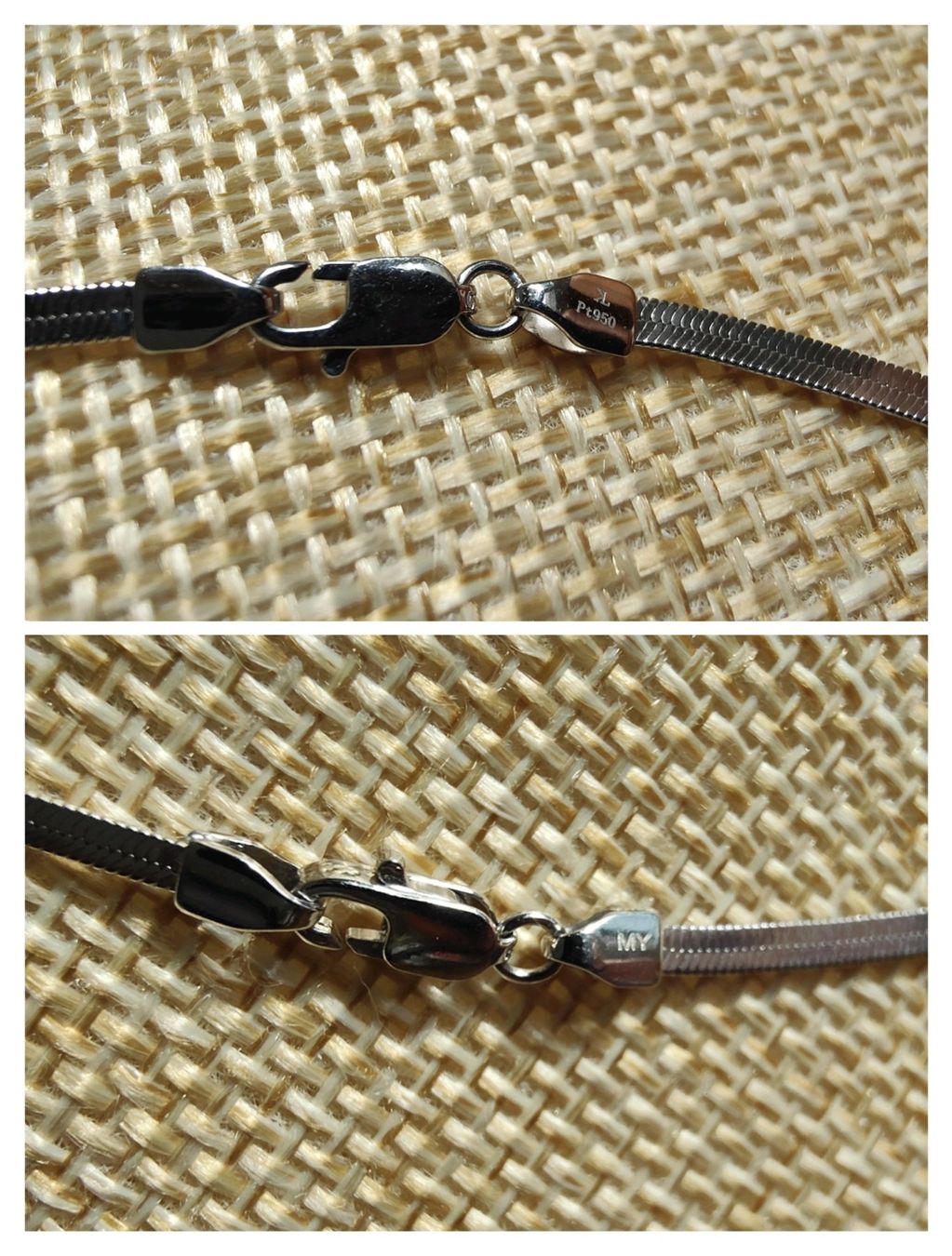Catenine: Schlangenkette, Pt950, ca. 45cm – Nuovo e nell'imballaggio originale da Rümlang venduto da 21f 4