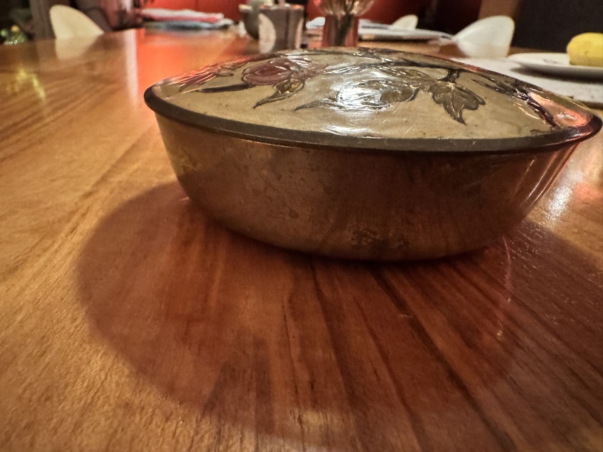 Tutte le decorazioni: Antike cloisonné Deckeldose messing emaille – Usato da Gipf-Oberfrick venduto da Iberico 3