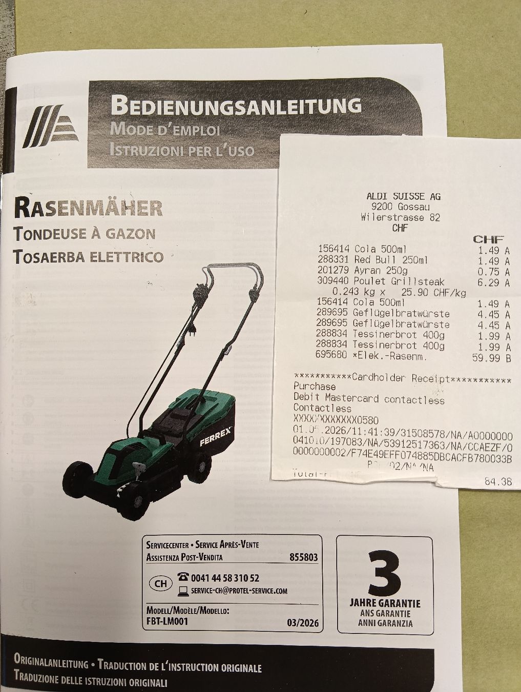 Tagliaerba: Elektro Rasenmäher  – Nuovo (secondo la descrizione) da Dreien venduto da mosliger 1