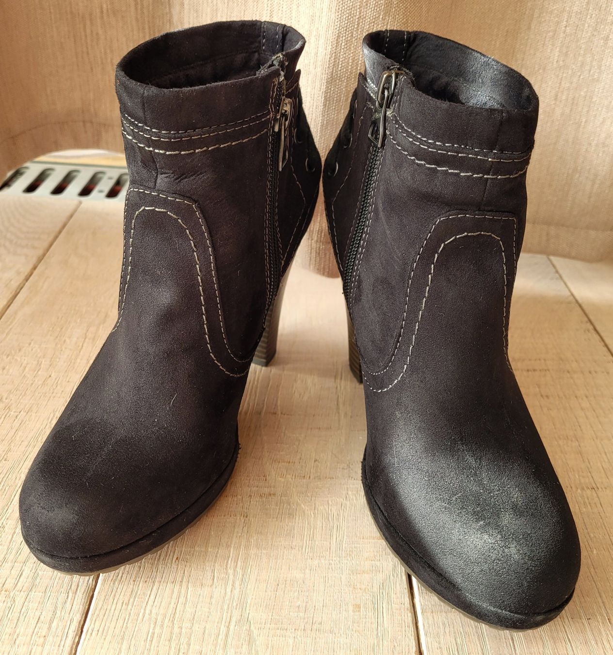 S.Oliver Damenschuhe: s.Oliver Winterschuhe Stiefeletten mit Absatz Gr. 37 schwarz – Neu (gemäss Beschreibung) aus Hofstetten BE von lis_tlt6 4