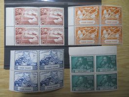 Goldküste, Gold Coast Viererblock-Randstücke Mi 134-137**