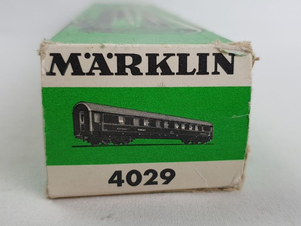 Wagon-lit Märklin HO Réf. 4029 : Modèle Ancien Des Années 60, En Métal, Très Bon état !