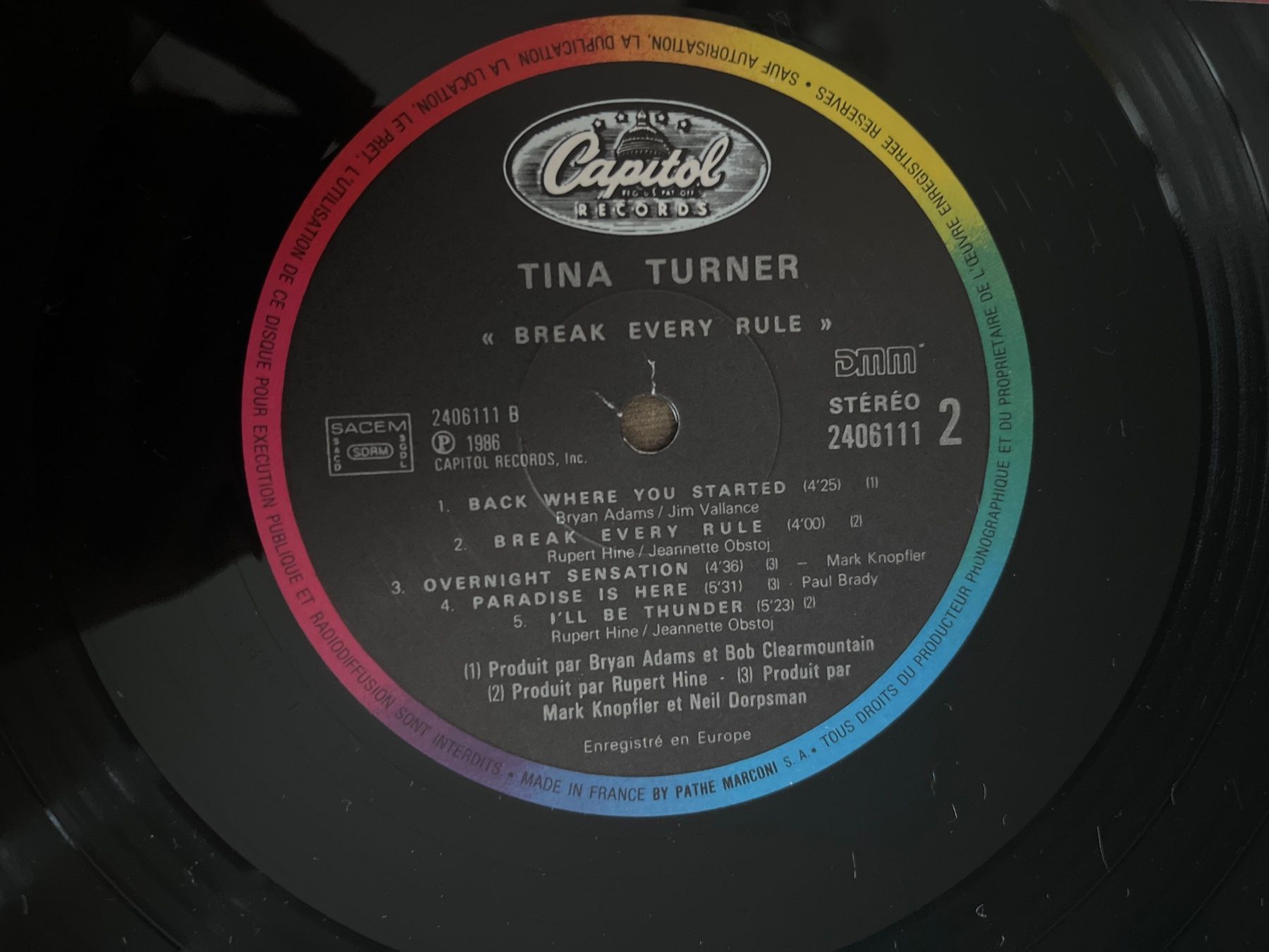 Dischi in vinile: A265/Tina Turner - Break Every Rule – Usato da Frutigen venduto da Philippe_jsp 2