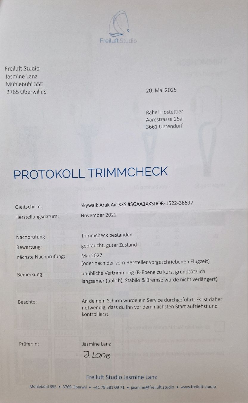Sport dell'aria & Aquiloni: Gleitschirm Arak Air XXS Skywalk – Usato da Uetendorf venduto da Rahel_H 4