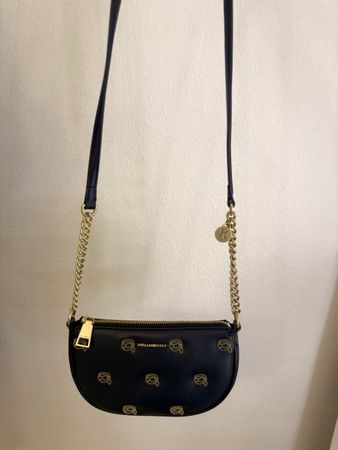 Karl Lagerfeld Bag Black Gold Pattern Clutch New