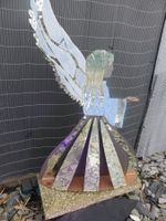 XL Skulptur🤩Engel aus Metall Handarbeit+Glas und Kunststoff