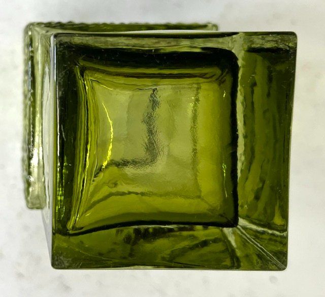 Vasen & Gefässe: Glas Vase oliv aus den 60er – Gebraucht aus Zürich von gigimai67 5