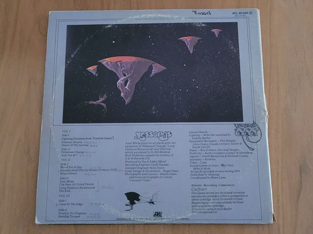 Dischi in vinile: TLP  Yes – Usato da Martigny venduto da MZ-67 1