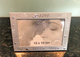 Fotorahmen "LOVE", im schöner Silber-Optik