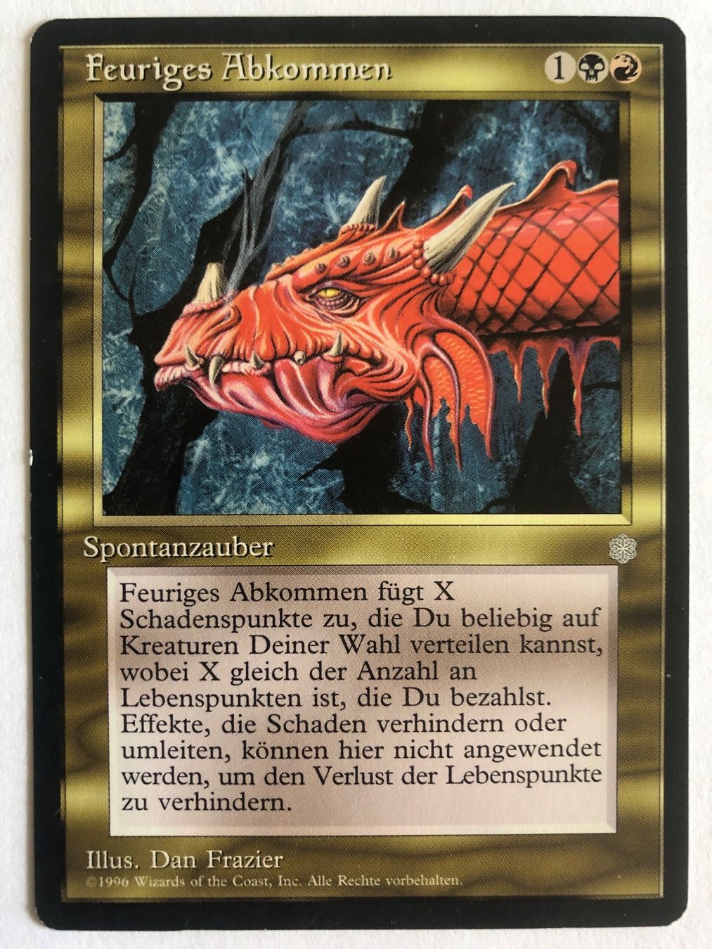 Magic The Gathering Carte collezionabili: MTG - Feuriges Abkommen – Usato da Basel venduto da Melchior5