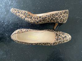 Coralie Paris Pumps, Echtleder, Leo-Look, Gr. 36