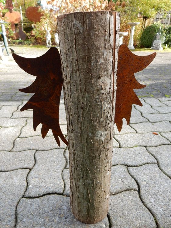 Rost + Holz Engel Engelflügel Dekoration für den Garten Kaufen auf