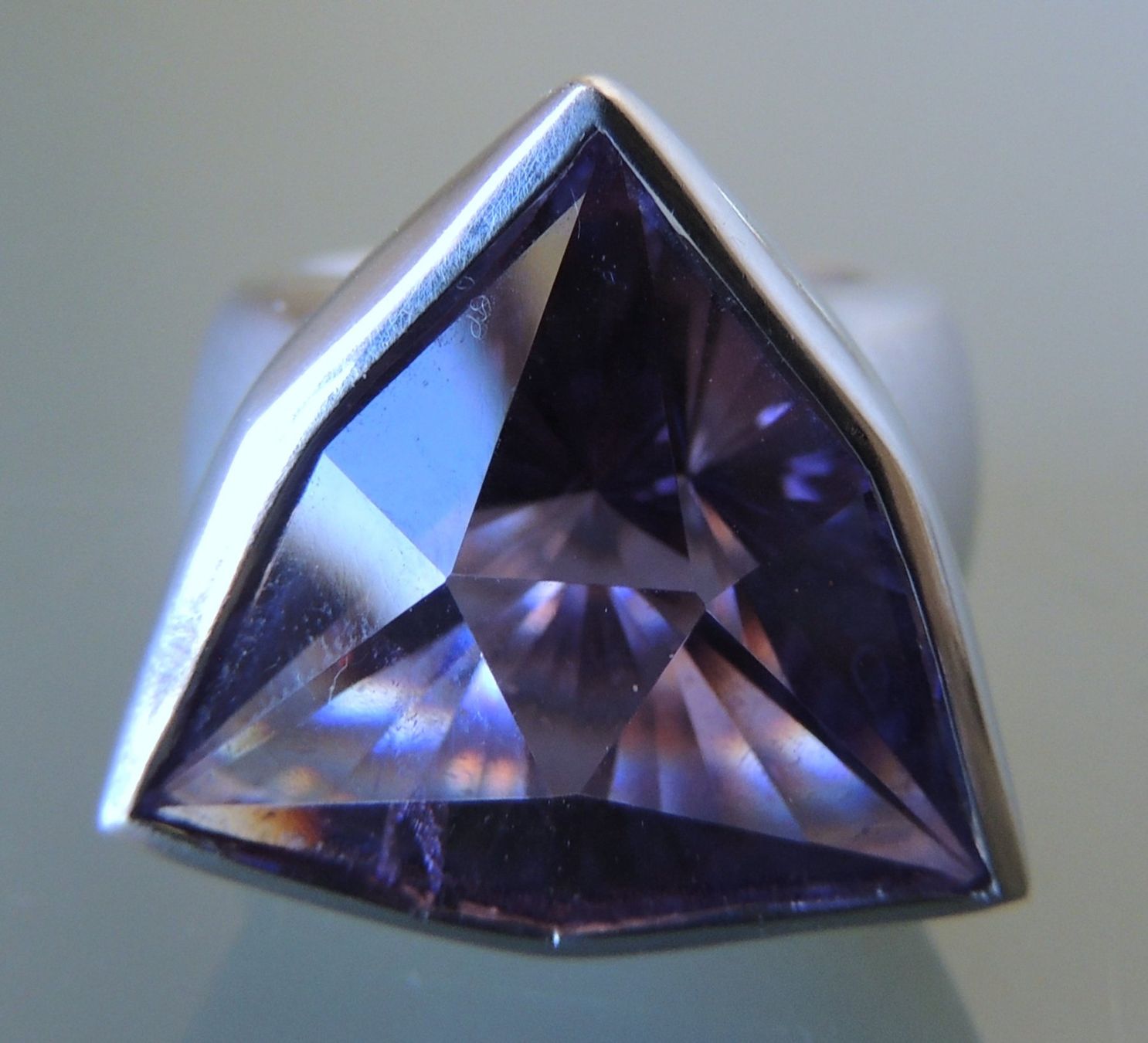 Ringe: Amethyst Silber 925 Statement Fingerring Gr. 56 – Gebraucht aus Waldenburg von schaller707 1