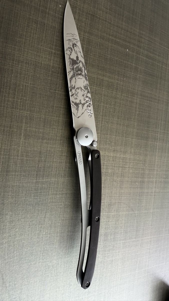 Deejo Taschenmesser: DEEJO 37G Ebenholz / Bison Klappmesser – Neu und originalverpackt aus Würenlingen von Tombola 2