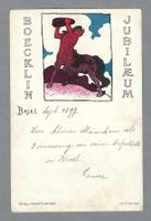 ARNOLD BOECKLIN JUBILAEUM, *, SELTENE KARTE! (VERLAG 1897)