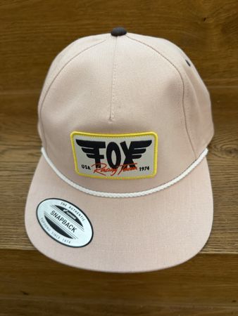 Fox Racing Baseball Cap, Snapback, Altrosa, Neuwertig