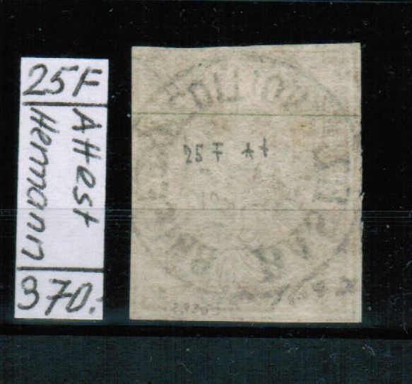 Tous les timbres: Strubel Nr.25F - Attest Hermann – D'occasion à Bern par peri02 1
