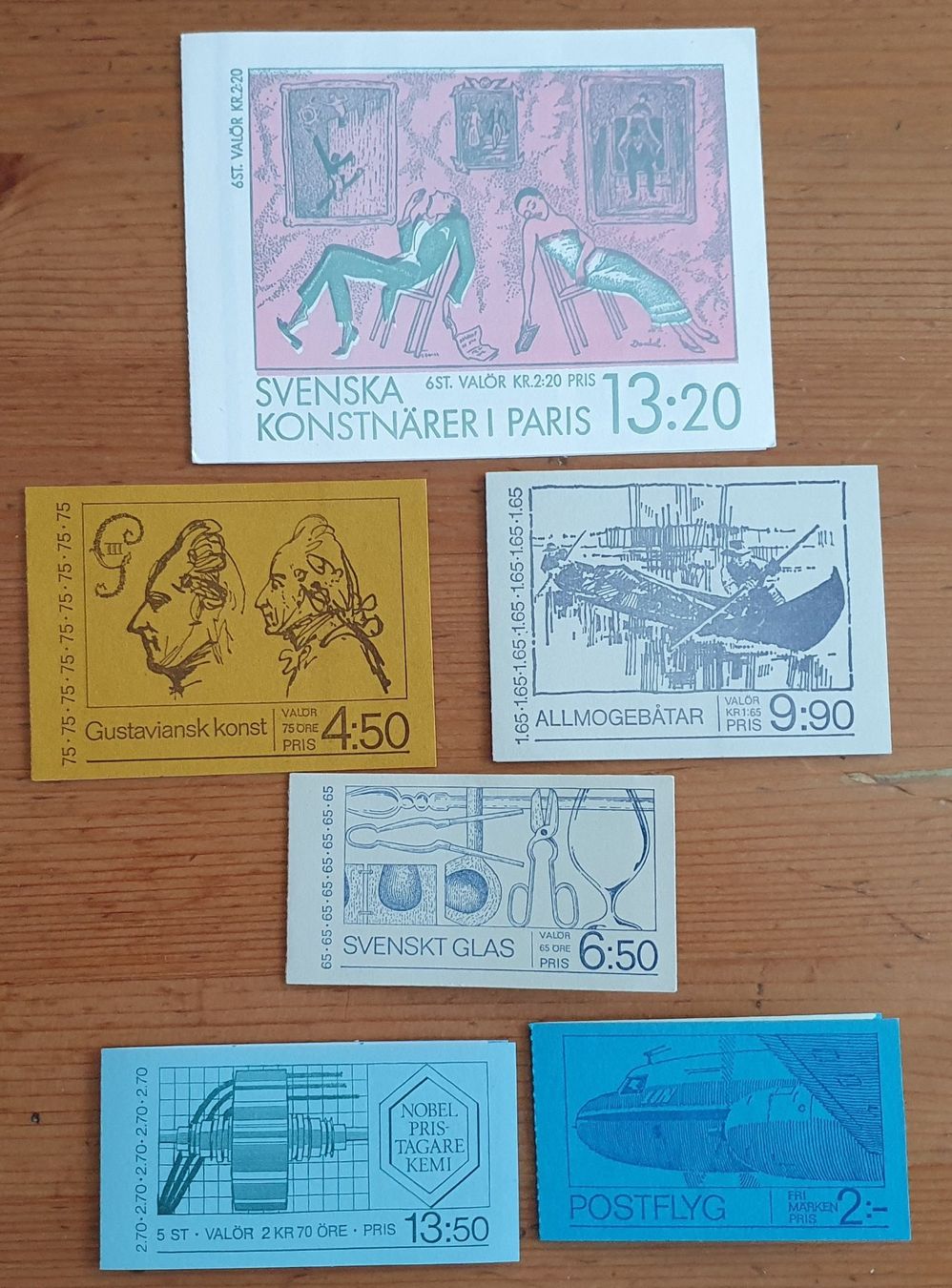 Tous les timbres: Schweden: 5 verschiedene Markenhefte / postfrisch – Neuf (Voir description) à Dällikon par Minita 1