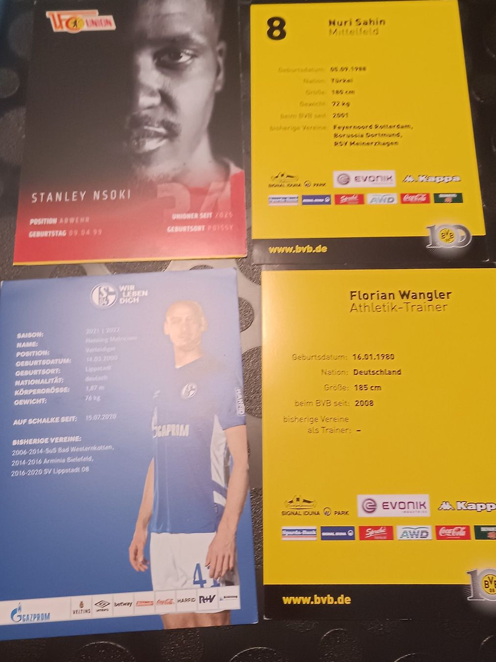 Autografi: Bundesliga - Handsigniert - 4er Set – Usato da Menziken venduto da Artographs 1