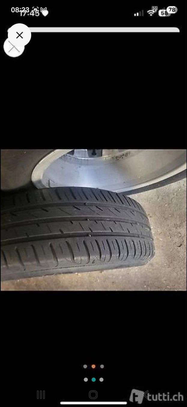 Volkswagen Cerchioni: VW Alufelgen mit Pneu – Usato da Opfikon venduto da Ramo007 1