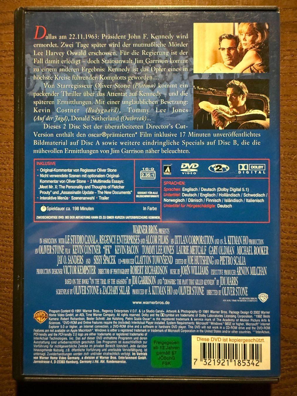 Tutti i DVDs: JFK - Special Edition – Usato da Zürich venduto da FilmFreunde 1
