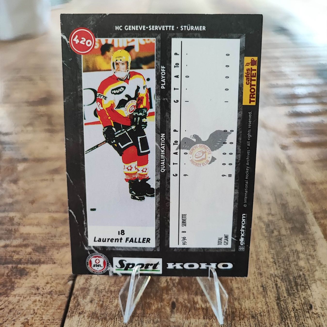 Carte collezionabili: Laurent Faller - HC GENEVE SERVETTE GENF - 1996/97 – Usato da Dübendorf venduto da kb86_MOVIE 1