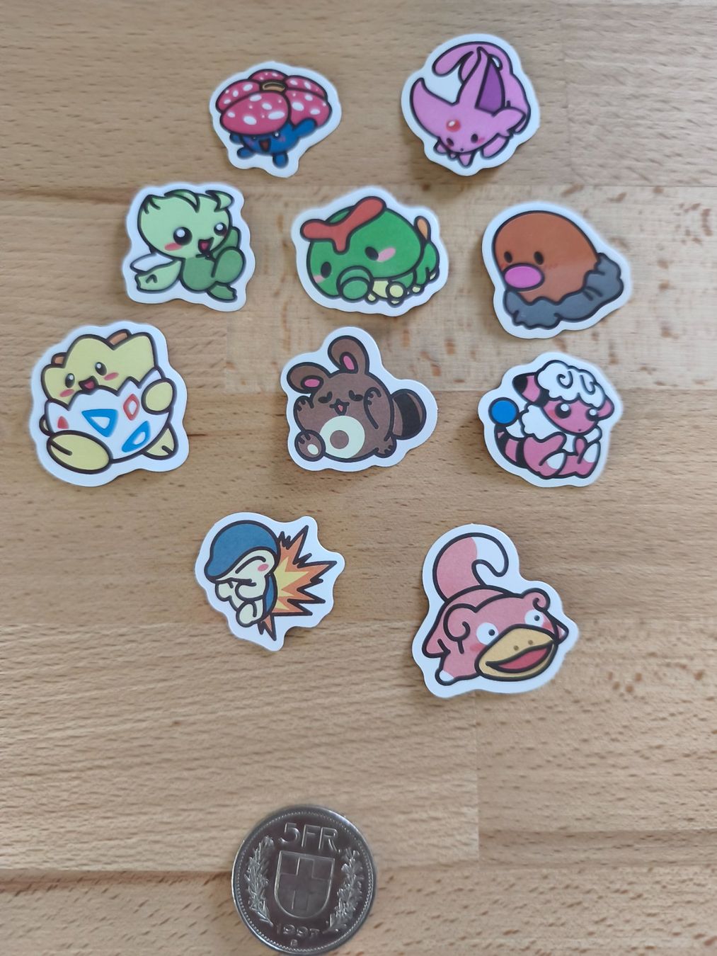Sticker: 10 süsse Pokemon Sticker – Nuovo (secondo la descrizione) da Näfels venduto da ChocolateMuffin