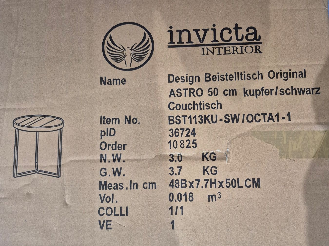 Tavoli: Beistelltisch, Couchtisch – Nuovo e nell'imballaggio originale da Richterswil venduto da FioriFlu