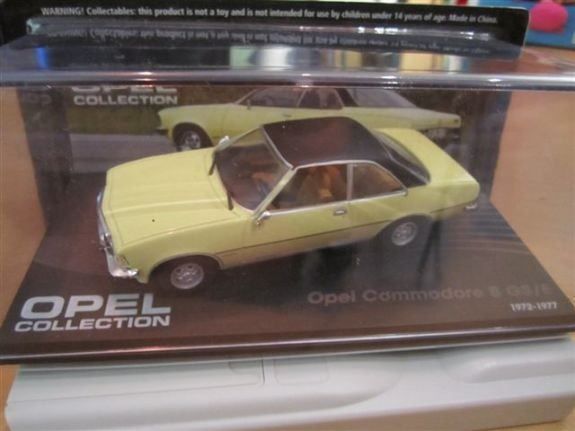 Opel Modellautos: Opel Commodore B GS/E Coupé 1972-1977 gelb / matt- schwarz – Neu und originalverpackt aus Gerlafingen von espero88 8