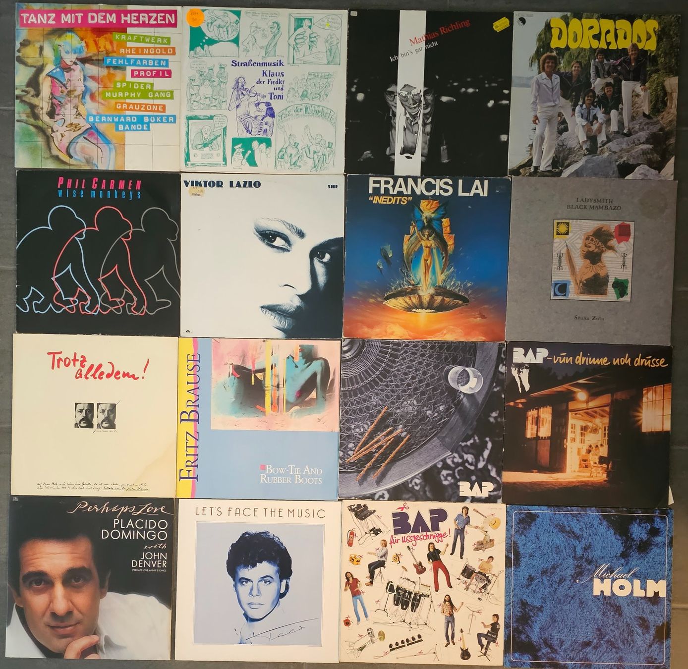 Schallplatten: Set mit 84 Vinyl Pop / Country / Rock – Gebraucht aus Wahlen b. Laufen von Cg10 3