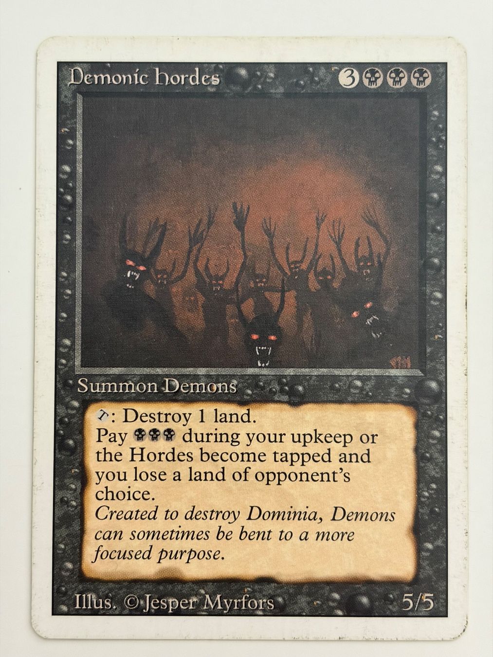 Magic The Gathering Cartes à collectionner: Demonic Hordes - Revised Edition – D'occasion à Bonstetten par ddiederichs