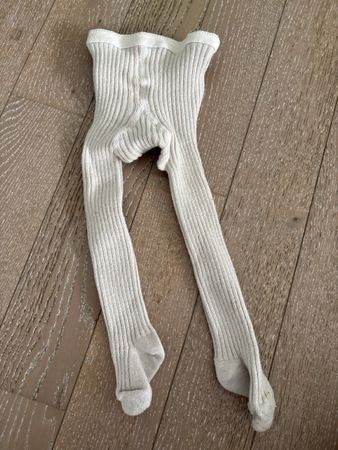mp Denmark Strumpfhose Rippstrick beige Groesse 80