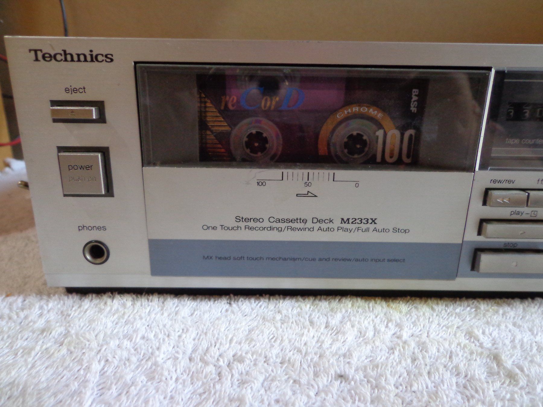 Technics Registratori: Technics Stereo Cassette Deck M233X guter Zustand – Usato da Ligornetto venduto da Faffarel 1