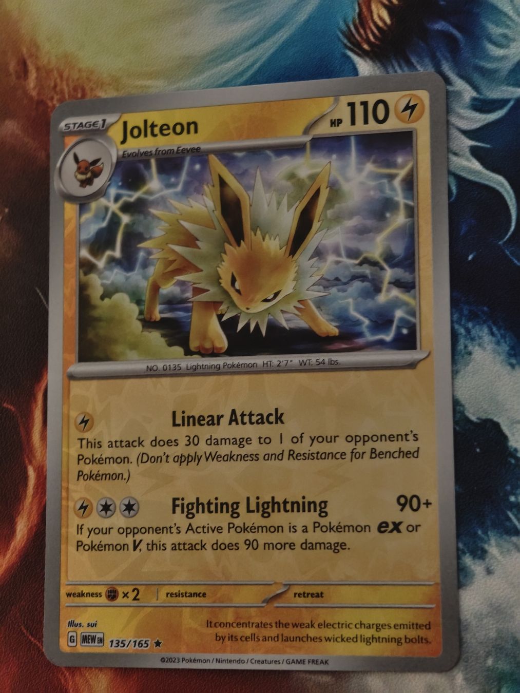 Pokémon Carte collezionabili: Jolteon Reverse Holo 135/165 EN – Nuovo (secondo la descrizione) da Therwil venduto da Cordachu_Trade