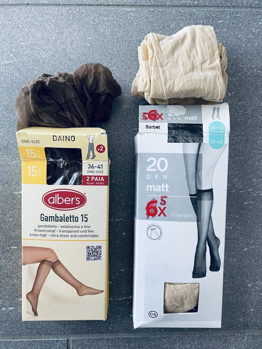 Socken: 7 KNIESTRÜMPFE FABRIKNEU – Neu und originalverpackt aus Malters von Kuettel1 1