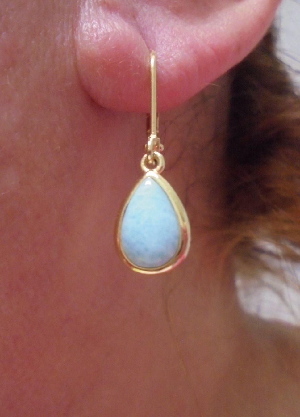 Orecchini pendenti & Orecchini a lobo: Echtschmuck: Larimar Silberohrringe – Nuovo (secondo la descrizione) da Zuchwil venduto da maumauchi 4