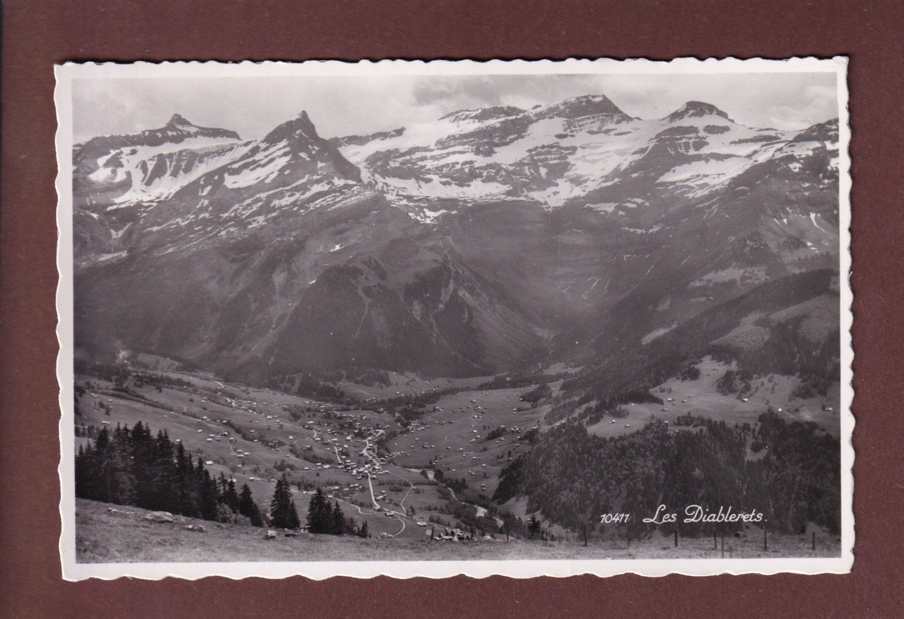 Ansichtskarten: LES DIABLERETS - 1943 – Gebraucht aus Pully von nicecards-shop